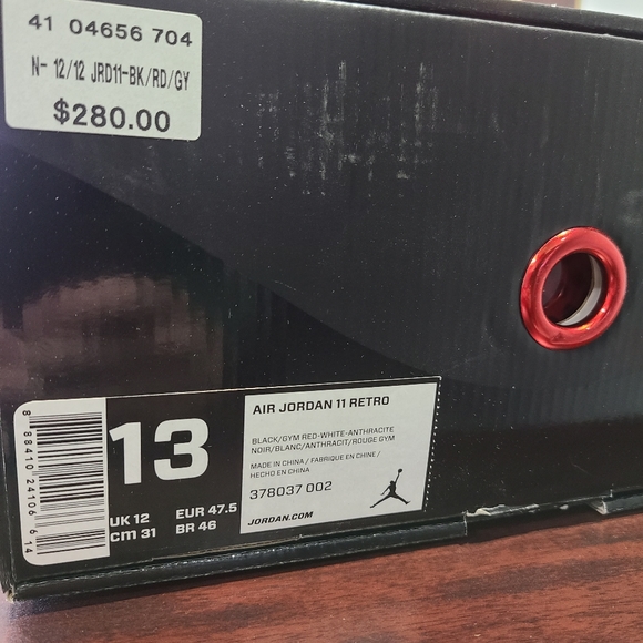 DS Jordan 11 72-10 sz 13 - Picture 4 of 5